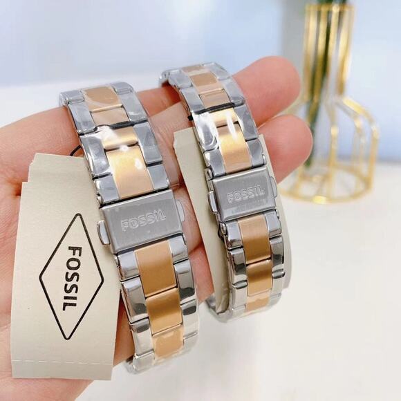 Fossil BQ2736SET His and Hers Multifunction Two-Tone Stainless Steel Watch Set main image 5